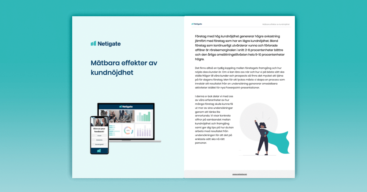 Mätbara effekter av kundnöjdhet