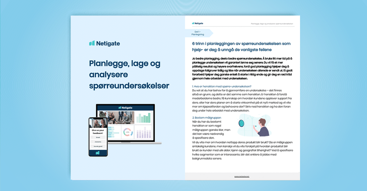 Din veiledningsguide for å planlegge, lage og analysere spørreundersøkelser