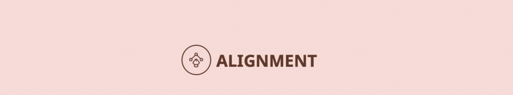 Lettering "Alignment"